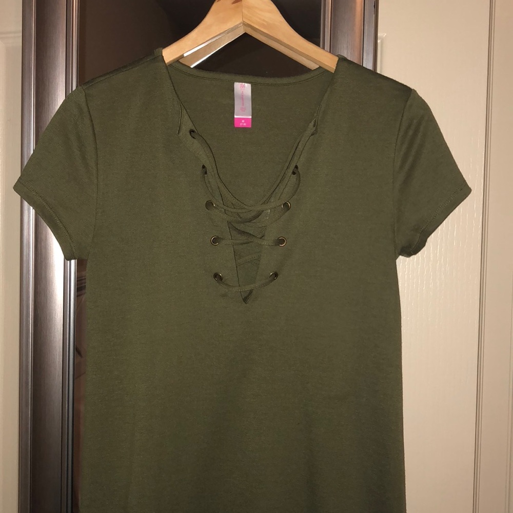 Olive Green T-Shirt Dress